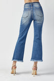 Risen Crop Flare Jeans