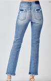 RISEN - Mid-Rise Straight Jeans