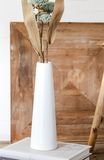 White Narrow Cone Vase