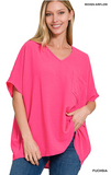 V neck Tunic Top