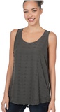 Sleeveless Round Neck And Round Hem Top