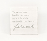 Wood Sign Hearts Forever