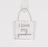 Hanging Wood Tile (Love Grandma)