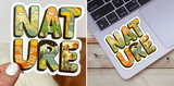 Nature Lettering Sticker