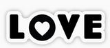 Love Lettering with Heart Sticker