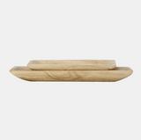 Wood Rectangle Tray Natural