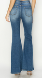 RISEN - High Rise Front Seam Detailed Flare Jeans