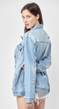 RISEN - Loose Fit Distressed Jacket