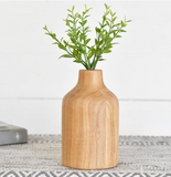 Dome Shape Wood Vase