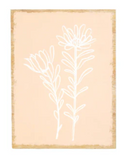 Wood Floral Pink Sign