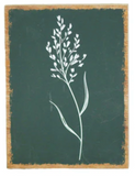 Wood Floral Green Sign