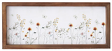 Horizontal Floral Print In Wood Frame