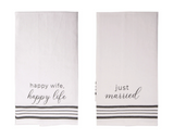 Fabric Just Married Tea Towels