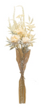 Bleached Zinnia Bouquet Plastic