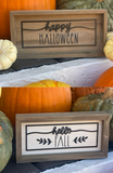 Fall Halloween Reverse Laser Frame