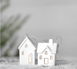 2 Mini House Ornament