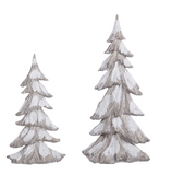 Resin Gray Snowy Tree