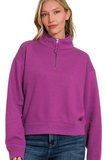 Half Zip Fleece Sweatshirt