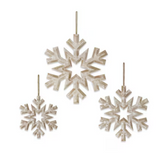 Wood Snowflake Wall Hanging