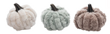 Plush Velvet Neutral Pumpkins