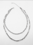 Double Layered Metal Necklace