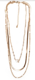 Multi Layered Chain With Pearl Necklace