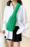 Quilted Puffy Crossbody Sling Bag