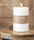 6 H. Wide Led Pillar Candle