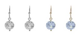 CZ Round Dangle Earring