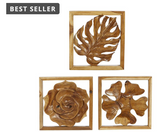 Teak Wood Wall Decor