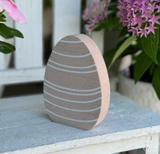 Pink Curvy Stripe Egg