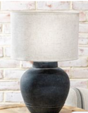 Charcoal Ceramic Lamp