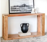 Natural Acacia Wood  Console Table - LOCAL PICKUP ONLY