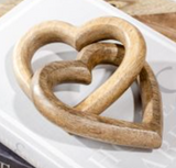 Interlocking Wood Hearts