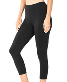 Premium Cotton Capri Leggings