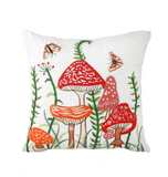 12x12 Embeaded Mushroom Summer Pillow