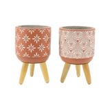 Large Apricot Boho Mini Planters