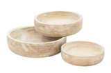 Whitewashed Mango Wood Bowls