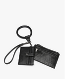 Libby Lizard Double Wallet Bangle - Black