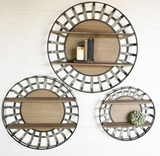 Black Round Wall Shelves
