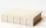 11 Beige Linen Storage Book