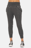 Cotton Blend Waffle Knit Jogger