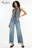 Kancan - High Rise Wide Leg Jeans