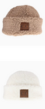 Fuzzy Lined Sherpa Cuffed C.c Beanie