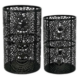 Black Cutout Halloween Lanterns