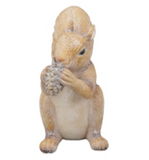 Resin Squirrel Holding Acorn