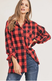 Buffalo Plaid Oversized Shirt