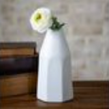 Thin White Hex Vase