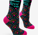 I F*cking Love You Women's Novelty Crew Socks