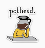 Pothead Coffee Sticker